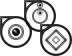 3D Metallic Black Circles Cursor Set thumbnail