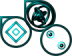 3D Metallic Rainbow Circles Teaser