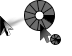 Black and Grey Bevel Cursor Set thumbnail
