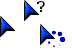 Blue Beveled Cursor Set thumbnail