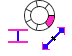blue pink