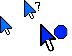 Blue White XXLcursor set teaser