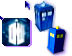 Doctor Who Tardis, Dalek, Doctor Cursor Set thumbnail