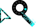 Electric Cyan Blue Fire Cursor Set thumbnail