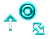 Flashing Neon Aqua and Clear Cursor Set thumbnail