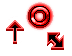 Flashing Neon Red and Black Cursor Set thumbnail