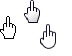 Middle Finger Link Select Cursor Set thumbnail
