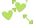 Green Heart Kawaii Cursor Set thumbnail