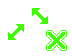 Green&White Hand Pointers Cursor Set thumbnail