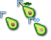 Guatemala Guacamole Avocado Boy Cursor Set thumbnail