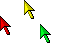 Multicolor 3D Gold Cursor Set thumbnail