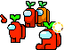 my cute radish among us skin Cursor Set thumbnail