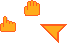 neon and bright orange_right Cursor Set thumbnail