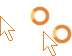 Orange And White Cursor Set thumbnail