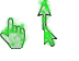 RWCE Burning Green Fire Cursor Set thumbnail