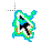 Turquoise Lightning normal select.ani Preview