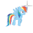 rainbow dash left select.ani Preview