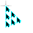 Animated Moving Cursors neon blue.ani Preview