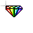 rainbow diamond .cur Preview