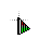 Black & Red -- green gradient x white lines.ani Preview
