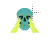 lightning eyes skull left select.ani Preview