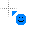 Blue smiley face.cur Preview