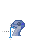 Blue snake text select .ani Preview