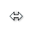Horizontal Resize White.cur Preview