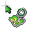 Snivy Sticker Working in Background.ani Preview