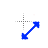 Super Simple Blue Precision Diagonal Resize 1.ani Preview