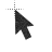 Black Sandpaper Arrow.cur Preview