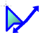 AquaBlue diangoal resize 2.cur HD version