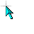 3D cyan normal select.cur Preview