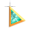 Right Paraiba Tourmaline Triangle in gold.cur Preview