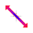 Red and blue pointy diagnoal resize 1.cur Preview