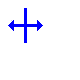 Blue Plus Horizontal Resize.cur 200% version