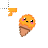 orange pastel pixelated icecream normal select.cur Preview