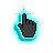 Flashing Neon Aqua and Black Link Select.ani Preview