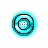 Flashing Neon Aqua and Clear Busy.ani Preview