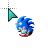 sonic mouse icon.ani Preview