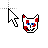 Red Spotted Kitty.cur Preview