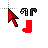 3d christmas arrow.cur Preview