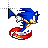 Sonic - Working in Background.ani Preview