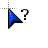 Blue bevel help select.cur Preview