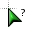 Green beveled cursors help select.cur Preview