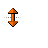 Windows XP 3D Orange (Zune) Vertical Resize.cur Preview