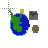 Earth and moons .cur Preview