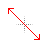 red diagonal resize 1.cur Preview