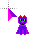 Purple Cat.cur Preview