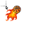 flaming basketball.cur Preview